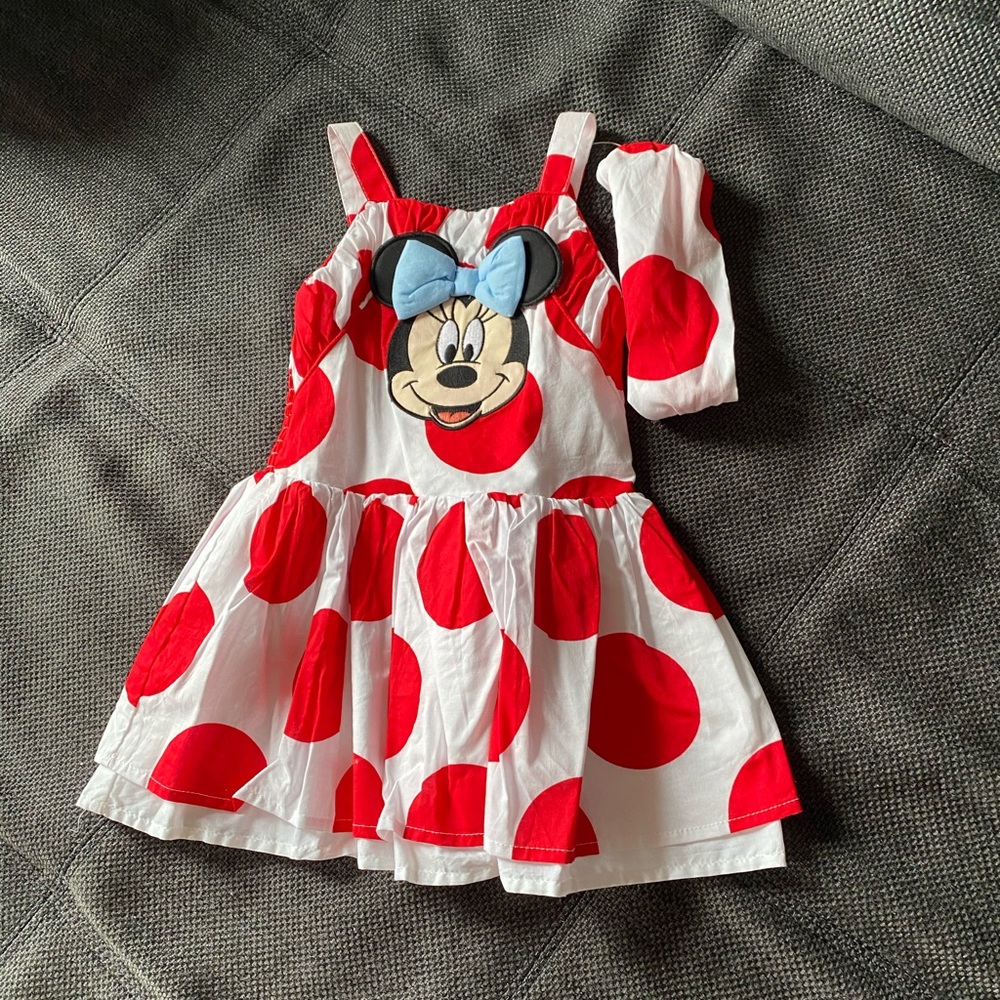 ❤️🌹Minnie Mouse Dress w/ Matching Headband🌹❤️